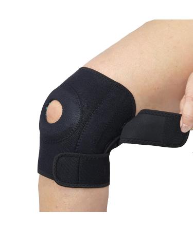 Bio-Knee Support Brace - Adjustable Compression Sleeve for Pain Relief & Recovery | Fits Left/Right Knee - Ideal for Sports Injuries & Surgery - Buy Online on GoSupps.com