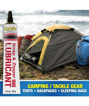 STAR BRITE Snap & Zipper Lubricant - Clear  Non-staining for Clothes  Jeep Tops  Wetsuits  Dive Suits  Gear Bags  Coolers  Biminis  Cushion Covers & More 1.75 OZ (089102) - Buy Online on GoSupps.com