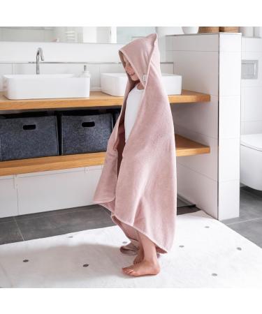 Ehrenkind Hooded Towel | Soft Organic Cotton Baby Bath Towel (100x100 cm) | Light Gray | Perfect Newborn Gift & Initial Equipment for Children - Buy Online on GoSupps.com