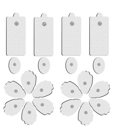 20 Packs Stronger Self-Adhesive Performance TENS Pads Compatible with MEDVICE NURSAL Belifu TENS Units 3.5mm Snap Latex-Free TENS Unit Replacement Pads Electrode Patches Reuse More Than 50 Times