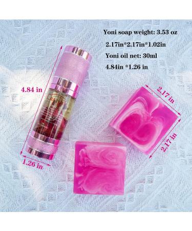 3 PCS Yoni Soap Bar & Essential Oil - PH Balanced Feminine Wash Natural Vaginal Deodorant Handmade Soothing Care for Women - Buy Online on GoSupps.com