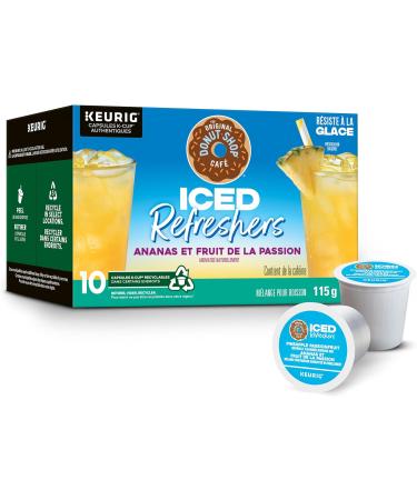 The Original Donut Shop Iced Refreshers Pineapple Passionfruit K-Cup Pods 10 Count Pineapple Passionfruit 10 count (Pack of 1) - Buy Online on GoSupps.com