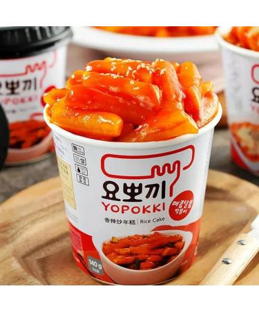 Young Poong Yopokki Sweet & Spicy Tteokbokki Cup 140g I Korean Topokki Instant Retort Rice Cake Snack (Pack of 2) - Buy Online on GoSupps.com