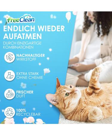 FreeClean Bio Ruchs Neutralizer Concentrate 1000ml - Extra Strong Enzyme Cleaner for Cats | Highly Concentrated Odor Remover & Textile Freshener | Made in Germany - Buy Online on GoSupps.com