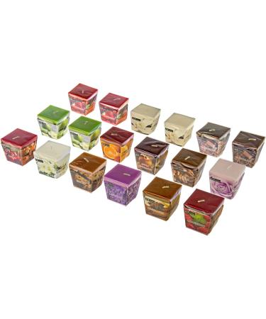 All2shop Scented Votive Candles Set - 18 Pure Fragrances for Relaxation & Aromatherapy - Buy Online on GoSupps.com