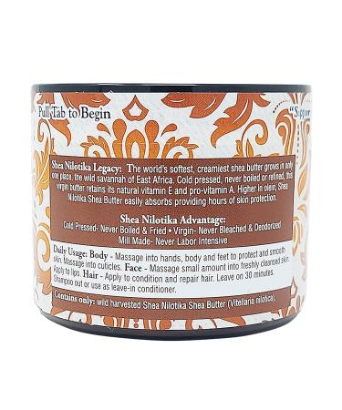 100% Organic Cold-Pressed Shea Butter | Fragrance-Free Anti-Aging Cream for Skin, Nails & Hair - 6 oz - Buy Online on GoSupps.com