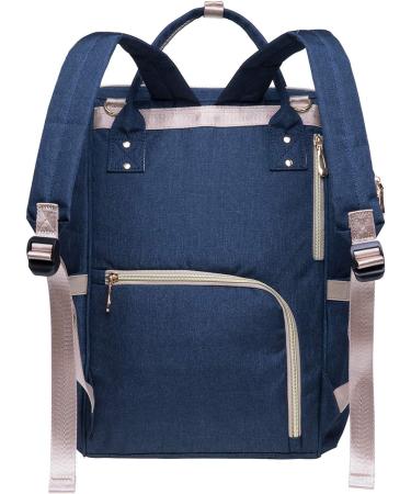 Buy Caucko Baby Diaper Bag | Multifunctional Nylon Travel Backpack with Stroller Hook - Large Capacity & Multiple Compartments (Blue KT01-4) - Buy Online on GoSupps.com