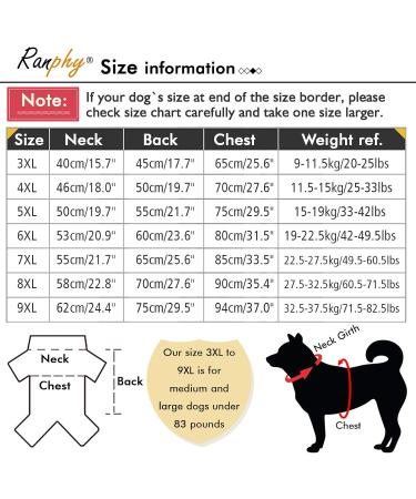 Ranphy Hundersmantel Waterproof Dog Jacket for Medium & Large Dogs Reflective Breathable Ultra-Light Rain Cover with Abdominal Protection Fits Dachshund & Labrador (8XL 90cm Breast Size) Blue & Gray - Buy Online on GoSupps.com
