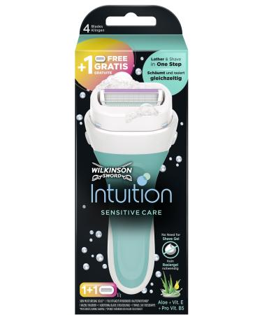 Wilkinson Sword Intuition Sensitive Care Ladies Razor with 1 Replacement Blade Razor + 1 Replacement Blade - Buy Online on GoSupps.com