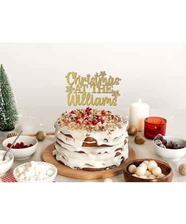 Christmas Cake Topper Personalised Name Cake Decorations For Friends Family Surname - CT2 - Buy Online on GoSupps.com