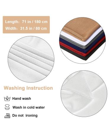 SATINIOR 6-Piece Head Wrap Scarf Set for Women - Soft Stretch Turban Tie Headbands in Black, White, Gray, Blue, Red, Light Brown - Buy Online on GoSupps.com