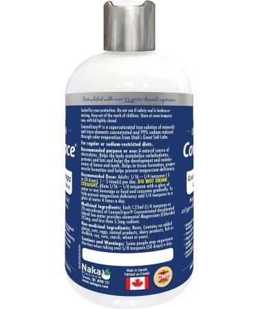 Naka Platinum ConcenTrace Trace Mineral Drops from the Great Salt Lake Oral Made in Canada (300+55ml FREE) - Buy Online on GoSupps.com