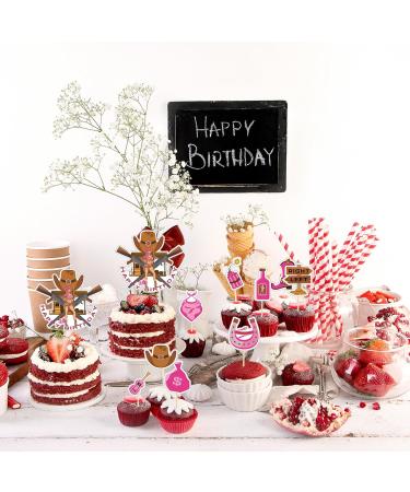 Qpout 25pcs Cowgirl Cupcake Toppers Western Cake Toppers Pink Hat and Boot Cactus Cupcake Cowboy Cowgirl Party Decorations Wild West Farm Western Happy Birthday Cupcake Toppers Preppy Horse Decor - Buy Online on GoSupps.com
