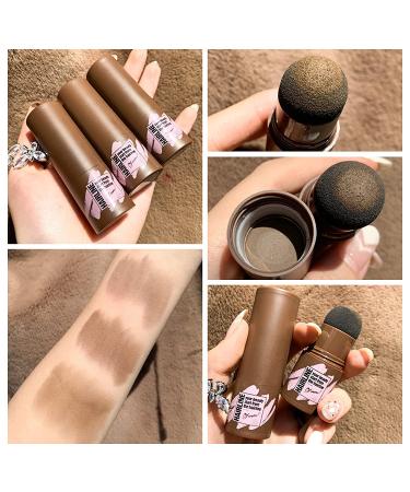 LSxia Brow Stamp and Stencil Kit - Waterproof Eyebrow Powder with 10 Stencils, Light Brown - Perfect for Natural Eye Brow Definition and Shaping - Women's Eye Brown Makeup - Buy Online on GoSupps.com