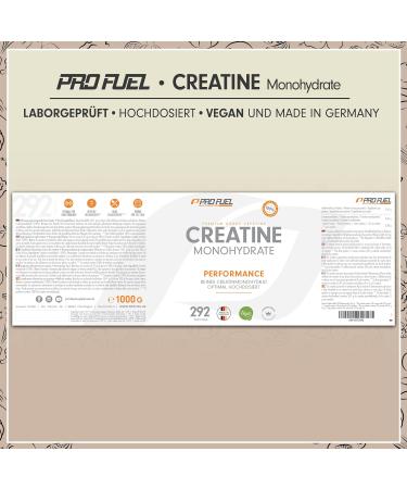 Pure Micronized Creatine Monohydrate Powder 1kg - 100% Vegan High-Dose Additive-Free Supplement for Optimal Performance - Buy Online on GoSupps.com