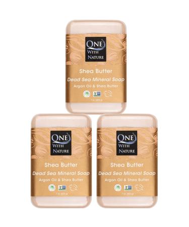 Dead SEA Mineral SHEA Butter 7 oz SOAP 3 PK in Branded Box Dead Sea Salt Includes Sulfur Magnesium and 21 Essential Minerals. Argan Oil. 100% Natural. All Skin Types Acne Eczema Psoriasis 7 Ounce (Pack of 3) - Buy Online on GoSupps.com