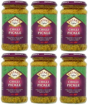 Patak's 6 x Original Chilli Pepper Pickles 315g