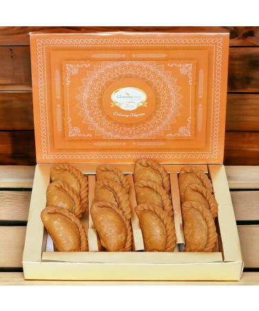 Ghasitaram Gifts Sugar-free Healthy Wheat Gujiya Sweets Box (400 g)