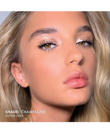 ICONIC Glaze Crayon Dual-Ended Glitter Eyeshadows - Champagne | Sparkling Wet-Look Glazed Effect - Buy Online on GoSupps.com