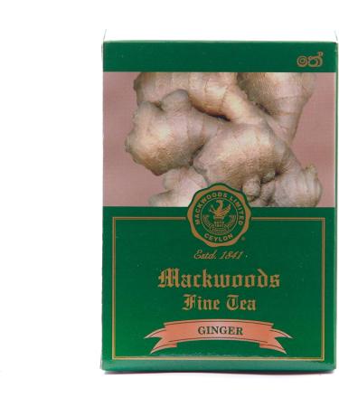 MACKWOODS GINGER FLAVOURED SINGLE ESTATE BLACK TEA IN 25 ENVELOPED TEA BAGS - Buy Online on GoSupps.com
