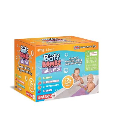 Zimpli Kids Bath Bombs - Children's Baff Fizzers Gift Set | Gentle, Skin Safe, Biodegradable - Buy Online on GoSupps.com