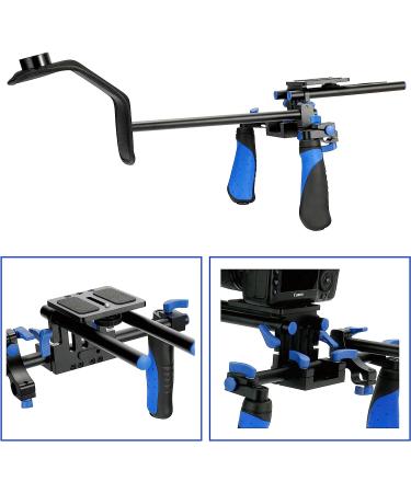 MARSRE DSLR Shoulder Rig Film Making Kit with Follow Focus, Matte Box, C-Shape Mounting Bracket and Top Handle for DSLR Video Cameras and DV Camcorders - Buy Online on GoSupps.com