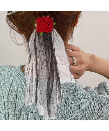 Biniveil Halloween Skull Hand Hairpins - Gothic Halloween Skeleton Headpiece | Skull Claw Rose Hairpins Halloween Skull Hair Barrettes For Props Costume Decoration Issue Card - Buy Online on GoSupps.com