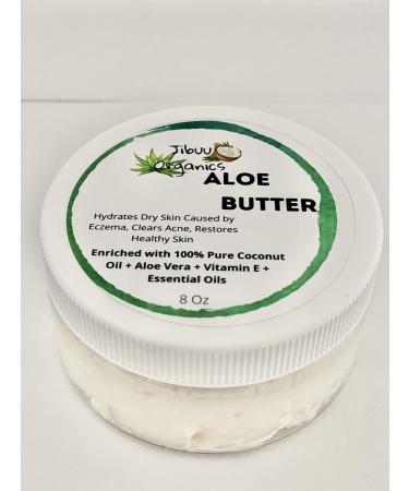 Aloe Vera Healing Butter | 100% Organic Sunburn Relief & Skin Hydration for Eczema Psoriasis Acne & Sensitive Skin - Buy Online on GoSupps.com