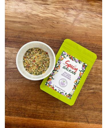 Spicy Balkan Vegetable Seasoning Mix 100g - Zacin - No MSG GMO-Free All Natural Gourmet Soup Seasoning Mix - Buy Online on GoSupps.com
