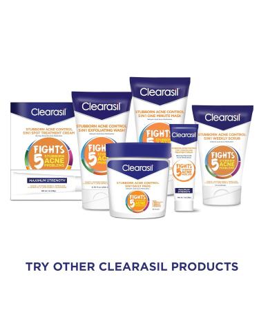 Clearasil Stubborn Acne Control 5in1 Weekly Scrub 5 oz. (Packaging may vary) - Buy Online on GoSupps.com