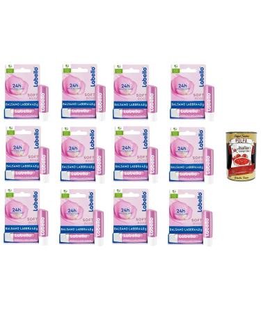 Italian Gourmet E.R. Soft Ros Tinted and Moisturizing Lip Balm with Rose Extract 12 x 4.8 g + Italian Gourmet Polpa 400 g