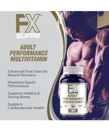FXSUPPS Performance Multi-Vitamin with Amino Acids Beta-Alanine and L-Carnitine Enhanced Performance and Recovery 180 Tablets - Made in USA - Buy Online on GoSupps.com