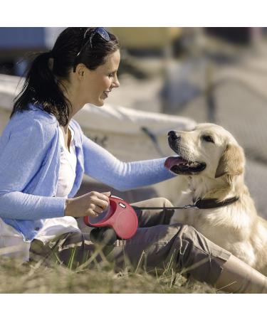 Flexi Classic Retractable Dog Leash 7.9m - Size S Red | Durable & Comfortable Small Dog Leash for International Shipping - Buy Online on GoSupps.com