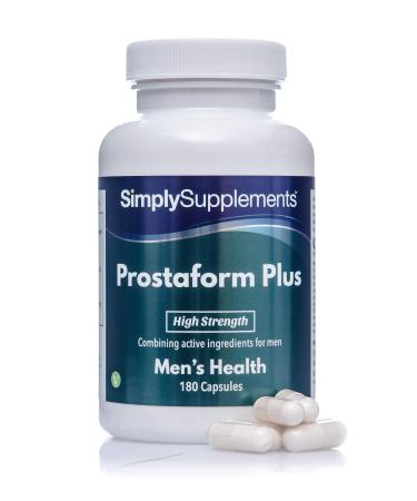 Prostaform Capsules with Pumpkin Seed Extract L-Glutamine & L-Arginine HCL | Vegan & Vegetarian Friendly | 180 Capsules | Manufactured in The UK