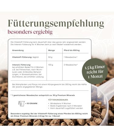 Laurel Nature Premium Plus Minerals 1.5kg - 100% Natural Mineral Feed for Horses | Vitamin C Zinc Selenium | Ideal for Young Leisure & Senior Horses | Essential Horse Accessories - Buy Online on GoSupps.com