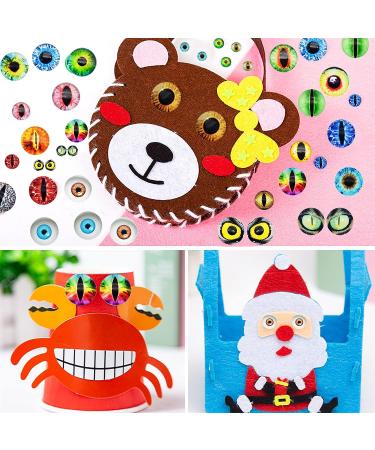100PCS 10mm Self Adhesive Dragon Eye Wiggle Eyes - DIY Craft Sticker for Kids and Classroom Decoration - Buy Online on GoSupps.com