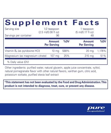 Pure Encapsulations Magnesium Liquid | Musculoskeletal & Cardiometabolic Health Support | Hypoallergenic Formula | 8.1 fl. oz - Buy Online on GoSupps.com