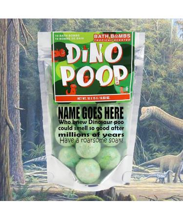 Dino Poop Personalised Tropical Scented Bath Bombs Gift Set - Buy Online on GoSupps.com