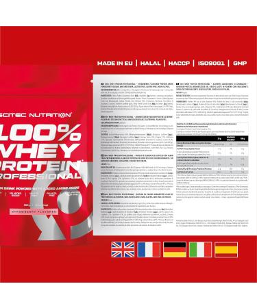 Scitec Nutrition 100% Whey Protein Professional - Strawberry Flavor 500g | International Shipping Available - Buy Online on GoSupps.com