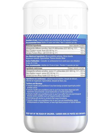 OLLY Supplement Capsules support physical aspects of drive & sensation Lovin' Libido supplements for women with ashwagandha damiana & maca 40 capsules - Buy Online on GoSupps.com