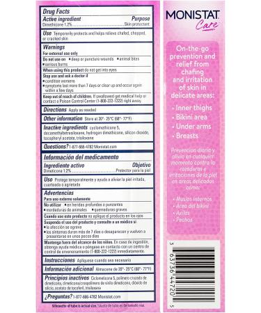 Monistat Care Chafing Relief Powder Gel 1.5 oz - Anti-Chafing Protection (Pack of 1) - Buy Online on GoSupps.com