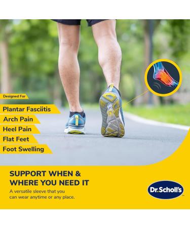 Dr. Scholl's Hot & Cold Adjustable Arch Sleeve for Custom Foot Support & Pain Relief - Lightweight Dual Temperature Therapy - Buy Online on GoSupps.com