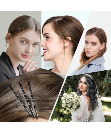 100pcs 6cm Black Bobby Pins for Thick Hair | Long Kirby Grips with Storage Box | Women Girls Hair Accessories for Styling - Buy Online on GoSupps.com