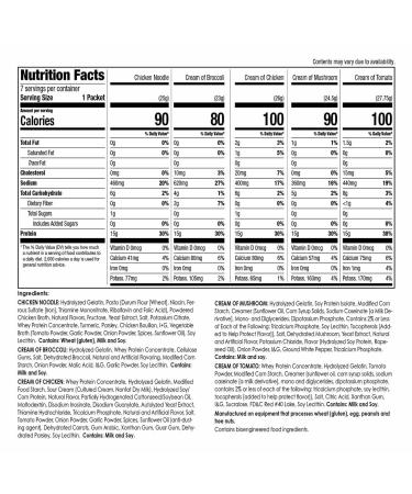 BariWise Protein Soup Mix Variety Pack - Low Carb, Low Calorie, High Protein (7ct) - Buy Online on GoSupps.com
