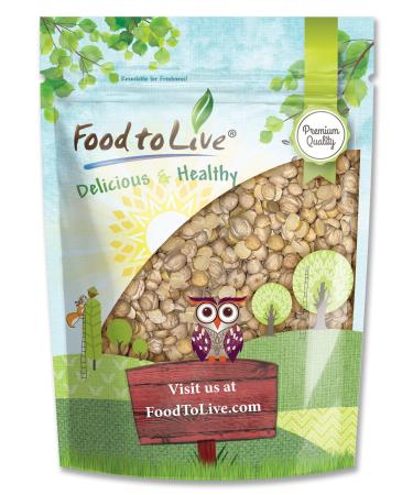 Split Garbanzo Beans, 1.5 Pounds  Non-GMO Verified, Vegan, Kosher, Bulk, Dried Split Desi Chickpeas, Swad Chana Dal, Good Source of DIetary Fiber, Manganese, Folate, Copper, Thiamine
