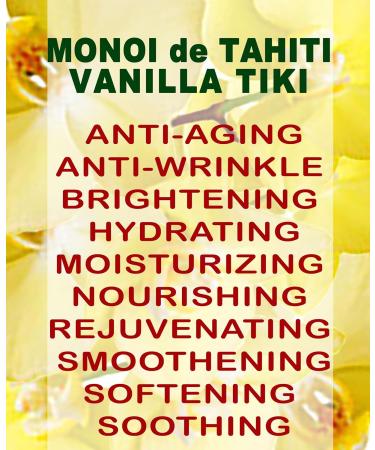 Botanical Beauty MONOI DE TAHITI Oil VANILLA TIKI 100% Pure Natural Undiluted Virgin Polynesia Original Guarantee. For Face Hair and Body 4 fl.oz.- 120 ml - Buy Online on GoSupps.com