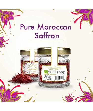 Casablanca Market Pure Organic Moroccan Saffron - Saffron Threads for Cooking from Pure Saffron Bulbs - Fresh Saffron Spice from Saffron Crocus Bulbs - Organic Saffron Straight from Morocco (2g) - Buy Online on GoSupps.com