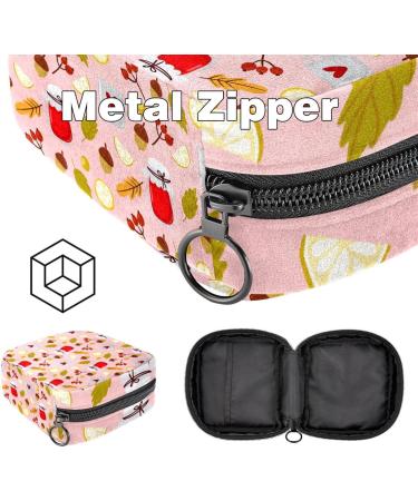 Buy Autumn Knitting Cup & Jam Storage Bag for Women | Large Menstrual Cup Zipper Pocket for Inserts Panty Liners & Tampons - Multicolored - Buy Online on GoSupps.com