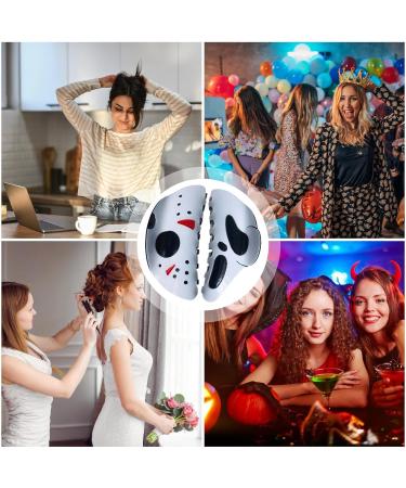 Halloween Hairpin 2PCS Funny Big Skull Ponytail Clip Hair Accessories Gothic Punk Rock Scream Hair Clip for Women Halloween Cosplay Party Favor Combination - Buy Online on GoSupps.com