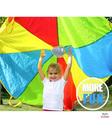Play Platoon 6-Foot Kids' Parachute with 8 Handles - Multicolored Play Parachute - Buy Online on GoSupps.com